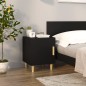 vidaXL Nachttisch Schwarz Holzwerkstoff vidaXL Nachttisch Schwarz Holzwerkstoff