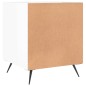 vidaXL Nachttisch Hochglanz-Weiß 40x40x50 cm Holzwerkstoff vidaXL Nachttisch Hochglanz-Weiß 40x40x50 cm Holzwerkstoff