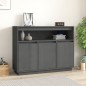 vidaXL Sideboard Grau 104,5x34x80 cm Massivholz Kiefer vidaXL Sideboard Grau 104,5x34x80 cm Massivholz Kiefer
