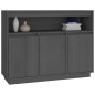 vidaXL Sideboard Grau 104,5x34x80 cm Massivholz Kiefer vidaXL Sideboard Grau 104,5x34x80 cm Massivholz Kiefer