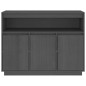 vidaXL Sideboard Grau 104,5x34x80 cm Massivholz Kiefer vidaXL Sideboard Grau 104,5x34x80 cm Massivholz Kiefer