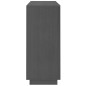 vidaXL Sideboard Grau 104,5x34x80 cm Massivholz Kiefer vidaXL Sideboard Grau 104,5x34x80 cm Massivholz Kiefer