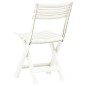 vidaXL Klappbare Gartenstühle 2 Stk. Kunststoff Weiß vidaXL Klappbare Gartenstühle 2 Stk. Kunststoff Weiß