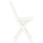 vidaXL Klappbare Gartenstühle 2 Stk. Kunststoff Weiß vidaXL Klappbare Gartenstühle 2 Stk. Kunststoff Weiß