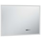 vidaXL LED-Badspiegel mit Berührungssensor und Zeitanzeige 100x60 cm vidaXL LED-Badspiegel mit Berührungssensor und Zeitanzeige 100x60 cm