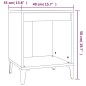 vidaXL Nachttisch Grau Sonoma 40x35x50 cm vidaXL Nachttisch Grau Sonoma 40x35x50 cm