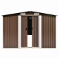 vidaXL Gerätehaus Braun 257x990x181 cm Verzinkter Stahl vidaXL Gerätehaus Braun 257x990x181 cm Verzinkter Stahl