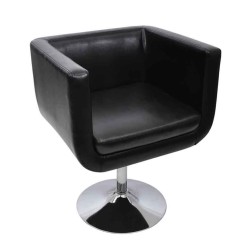 vidaXL Barstuhl Schwarz Kunstleder
