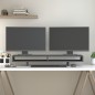 vidaXL Monitorständer Grau 100x27x14 cm Massivholz Kiefer vidaXL Monitorständer Grau 100x27x14 cm Massivholz Kiefer