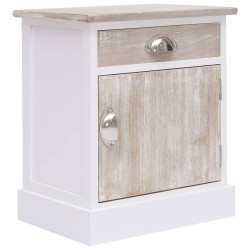 vidaXL Nachttische 2 Stk. 38x28x45 cm Paulownia Holz