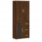 vidaXL Highboard Braun Eichen-Optik 69,5x34x180 cm Holzwerkstoff vidaXL Highboard Braun Eichen-Optik 69,5x34x180 cm Holzwerkstoff