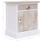 vidaXL Nachttische 2 Stk. 38x28x45 cm Paulownia Holz vidaXL Nachttische 2 Stk. 38x28x45 cm Paulownia Holz