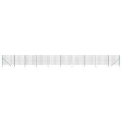 vidaXL Maschendrahtzaun Grün 1,8x25 m Verzinkter Stahl