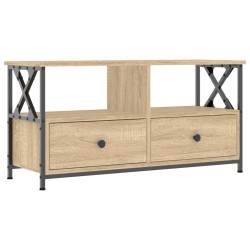 vidaXL TV-Schrank Sonoma-Eiche 90x33x45 cm Holzwerkstoff & Eisen