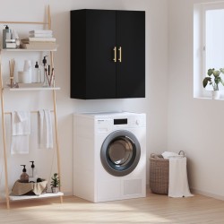 vidaXL Wandschrank Schwarz 69,5x34x90 cm