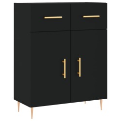 vidaXL Sideboard Schwarz 69,5x34x90 cm Holzwerkstoff