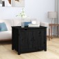 vidaXL Couchtisch Schwarz 71x49x55 cm Massivholz Kiefer vidaXL Couchtisch Schwarz 71x49x55 cm Massivholz Kiefer