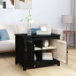 vidaXL Couchtisch Schwarz 71x49x55 cm Massivholz Kiefer vidaXL Couchtisch Schwarz 71x49x55 cm Massivholz Kiefer