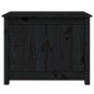 vidaXL Couchtisch Schwarz 71x49x55 cm Massivholz Kiefer vidaXL Couchtisch Schwarz 71x49x55 cm Massivholz Kiefer