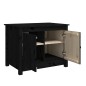 vidaXL Couchtisch Schwarz 71x49x55 cm Massivholz Kiefer vidaXL Couchtisch Schwarz 71x49x55 cm Massivholz Kiefer