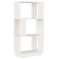 vidaXL Bücherregal/Raumteiler Weiß 51x25x101 cm Massivholz Kiefer vidaXL Bücherregal/Raumteiler Weiß 51x25x101 cm Massivholz Kiefer