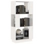 vidaXL Bücherregal/Raumteiler Weiß 51x25x101 cm Massivholz Kiefer vidaXL Bücherregal/Raumteiler Weiß 51x25x101 cm Massivholz Kiefer