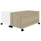 vidaXL Couchtisch Weiß Sonoma-Eiche 75x75x38 cm Holzwerkstoff vidaXL Couchtisch Weiß Sonoma-Eiche 75x75x38 cm Holzwerkstoff