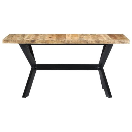 vidaXL Esstisch 140 x 70 x 75 cm Massives Raues Mangoholz