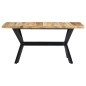 vidaXL Esstisch 140 x 70 x 75 cm Massives Raues Mangoholz vidaXL Esstisch 140 x 70 x 75 cm Massives Raues Mangoholz