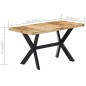 vidaXL Esstisch 140 x 70 x 75 cm Massives Raues Mangoholz vidaXL Esstisch 140 x 70 x 75 cm Massives Raues Mangoholz