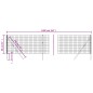 Maschendrahtzaun Anthrazit 0,8x10 m Verzinkter Stahl Maschendrahtzaun Anthrazit 0,8x10 m Verzinkter Stahl