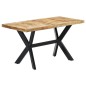 vidaXL Esstisch 140 x 70 x 75 cm Massives Raues Mangoholz vidaXL Esstisch 140 x 70 x 75 cm Massives Raues Mangoholz