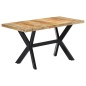 vidaXL Esstisch 140 x 70 x 75 cm Massives Raues Mangoholz vidaXL Esstisch 140 x 70 x 75 cm Massives Raues Mangoholz