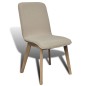 Esszimmerstühle 6 Stk. Beige Stoff und Massivholz Eiche Esszimmerstühle 6 Stk. Beige Stoff und Massivholz Eiche
