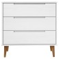 vidaXL Schubladenschrank MOLDE Weiß 80x40x80 cm Massivholz Kiefer vidaXL Schubladenschrank MOLDE Weiß 80x40x80 cm Massivholz Kiefer