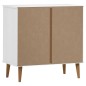 vidaXL Schubladenschrank MOLDE Weiß 80x40x80 cm Massivholz Kiefer vidaXL Schubladenschrank MOLDE Weiß 80x40x80 cm Massivholz Kiefer
