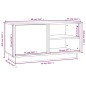 vidaXL TV-Schrank 80x35x40,5 cm Massivholz Kiefer vidaXL TV-Schrank 80x35x40,5 cm Massivholz Kiefer