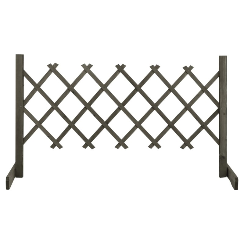 vidaXL Garten-Rankzaun Grau 120x60 cm Massivholz Tanne vidaXL Garten-Rankzaun Grau 120x60 cm Massivholz Tanne