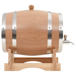vidaXL Weinfass mit Hahn Eichenholz Massiv 12 L