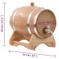 vidaXL Weinfass mit Hahn Eichenholz Massiv 12 L vidaXL Weinfass mit Hahn Eichenholz Massiv 12 L