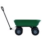 vidaXL Garten-Kippwagen 300 kg 75 L Grün vidaXL Garten-Kippwagen 300 kg 75 L Grün