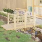 vidaXL Gartenbrücke mit Geländer 150x67x56 cm Massivholz Fichte vidaXL Gartenbrücke mit Geländer 150x67x56 cm Massivholz Fichte