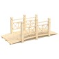 vidaXL Gartenbrücke mit Geländer 150x67x56 cm Massivholz Fichte vidaXL Gartenbrücke mit Geländer 150x67x56 cm Massivholz Fichte