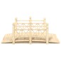 vidaXL Gartenbrücke mit Geländer 150x67x56 cm Massivholz Fichte vidaXL Gartenbrücke mit Geländer 150x67x56 cm Massivholz Fichte