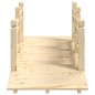 vidaXL Gartenbrücke mit Geländer 150x67x56 cm Massivholz Fichte vidaXL Gartenbrücke mit Geländer 150x67x56 cm Massivholz Fichte