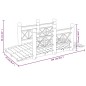 vidaXL Gartenbrücke mit Geländer 150x67x56 cm Massivholz Fichte vidaXL Gartenbrücke mit Geländer 150x67x56 cm Massivholz Fichte