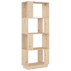 vidaXL Bücherregal/Raumteiler 51x25x132 cm Massivholz Kiefer