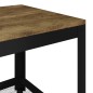 vidaXL Couchtisch Dunkelbraun und Schwarz 90x45x45 cm MDF und Eisen vidaXL Couchtisch Dunkelbraun und Schwarz 90x45x45 cm MDF und Eisen