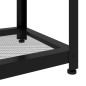 vidaXL Couchtisch Dunkelbraun und Schwarz 90x45x45 cm MDF und Eisen vidaXL Couchtisch Dunkelbraun und Schwarz 90x45x45 cm MDF und Eisen