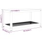 vidaXL Couchtisch Dunkelbraun und Schwarz 90x45x45 cm MDF und Eisen vidaXL Couchtisch Dunkelbraun und Schwarz 90x45x45 cm MDF und Eisen